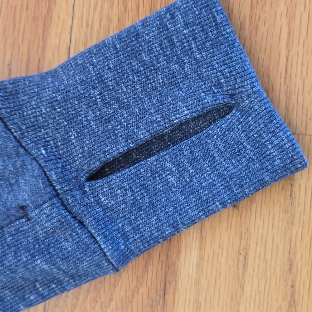 Athleta CYA Heathered Blue Hoodie Sweatshirt- M - Picture 4 of 12